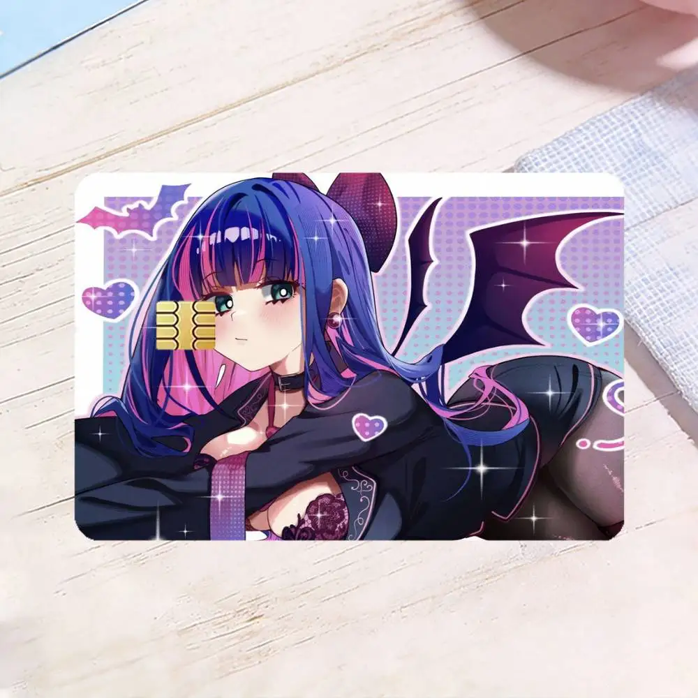 New PANTY STOCKING HD Waterproof Card Skins Protective Stickers for Credit Bank Game Cards