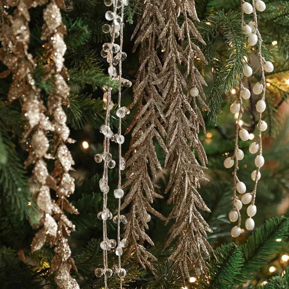 

Sequins Artificial Christmas Glitter Branches Plastic DIY Simulated Christmas Branches Realistic Handmade