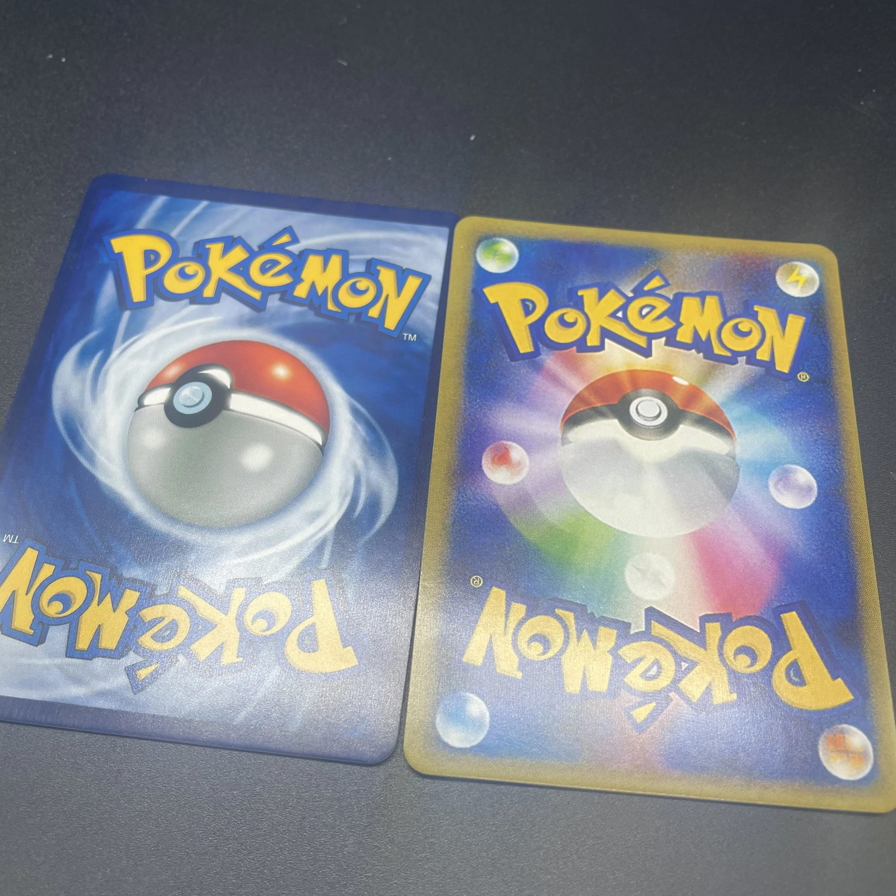 1PCS DIY Self-made PTCG Mega Charizard X Japanese Version And English Version Refractive Color Flash Game Collection Card