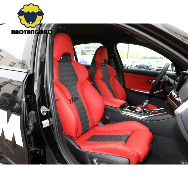 For B MW F30 F80 F10 M3 M5 X3 Upgrade Car Interior Accessories Sport Racing Bucket Seats Customize Leather Cover and Sponge Seat
