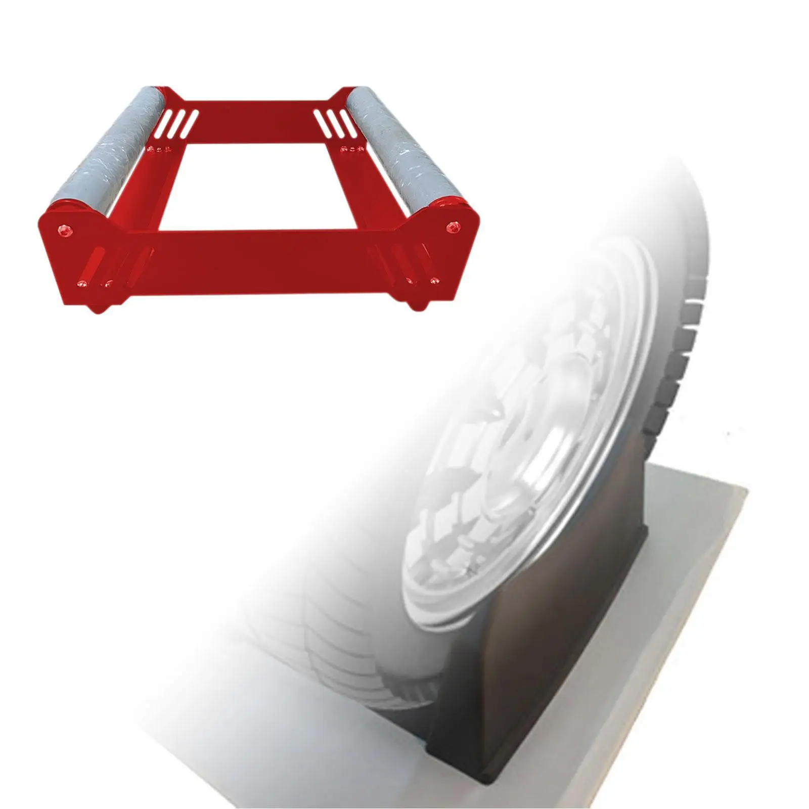 Wheels Rims Stand Heavy Duty Display Rack Car Tire Detailing Support for Applying Tyre Shine Car Tire Wash Ceramic Coating