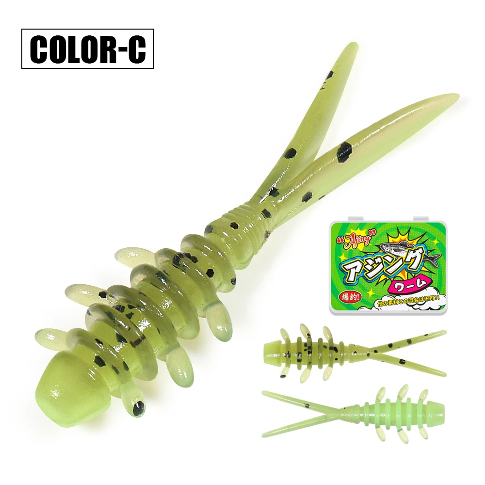 Palissander 25mm Micro Worm Zachte Vissen Lokken TPR Drijvende Siliconen Plastic Swimbait Softbait Voor Vangen Paard Makreel 20 stks/doos