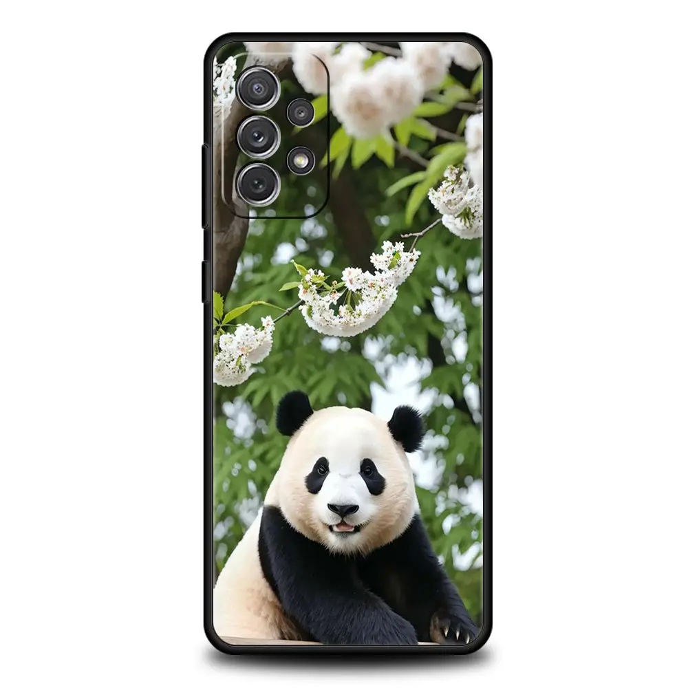 Fubao panda Phone Case for Samsung A51 A71 A21S A12 A11 A15 A25 A31 A41 A52 A32 A23 A33 A53 A73 A03S A05S A13 5G A72 Cover