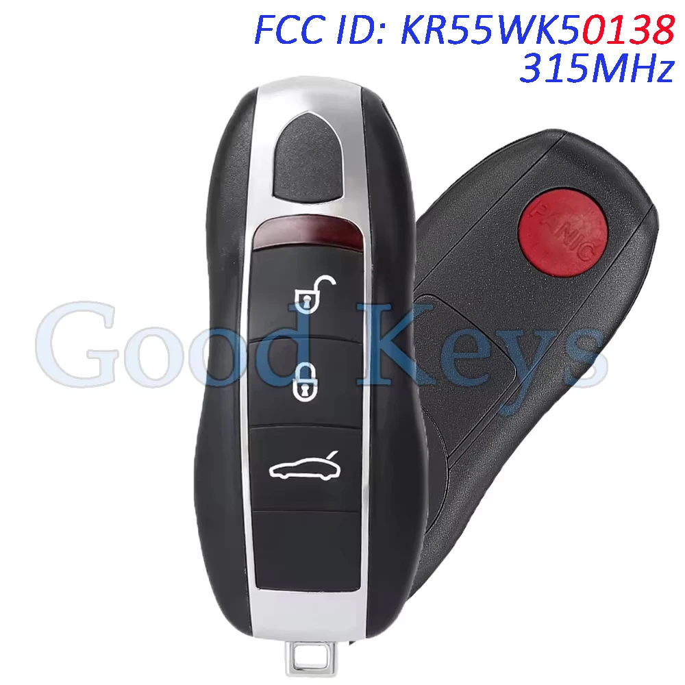 KR55WK50138 315MHz Smart Keyless Remote Key Fob for Porsche 991 Cayman Macan Panamera 2010 11 12 13 2014 15 2016 2017 2018 2019