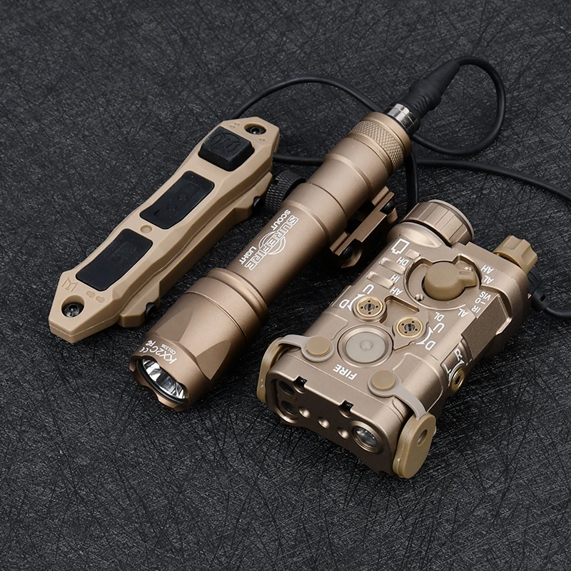 WADSN Tactic L3-NGAL Metal High Power Red/Green/Blue IR Laser LED Strobe Flashlight 150lm Aiming AN/PEQ15 Weapon Light