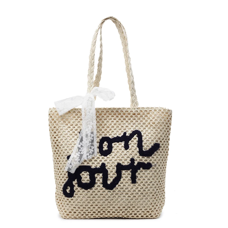 

Large Capacity Straw Women's Handbag Luxury Designer Underarm Shoulder Bag Fashion Brand Ladies Casual Tote Beach Bag