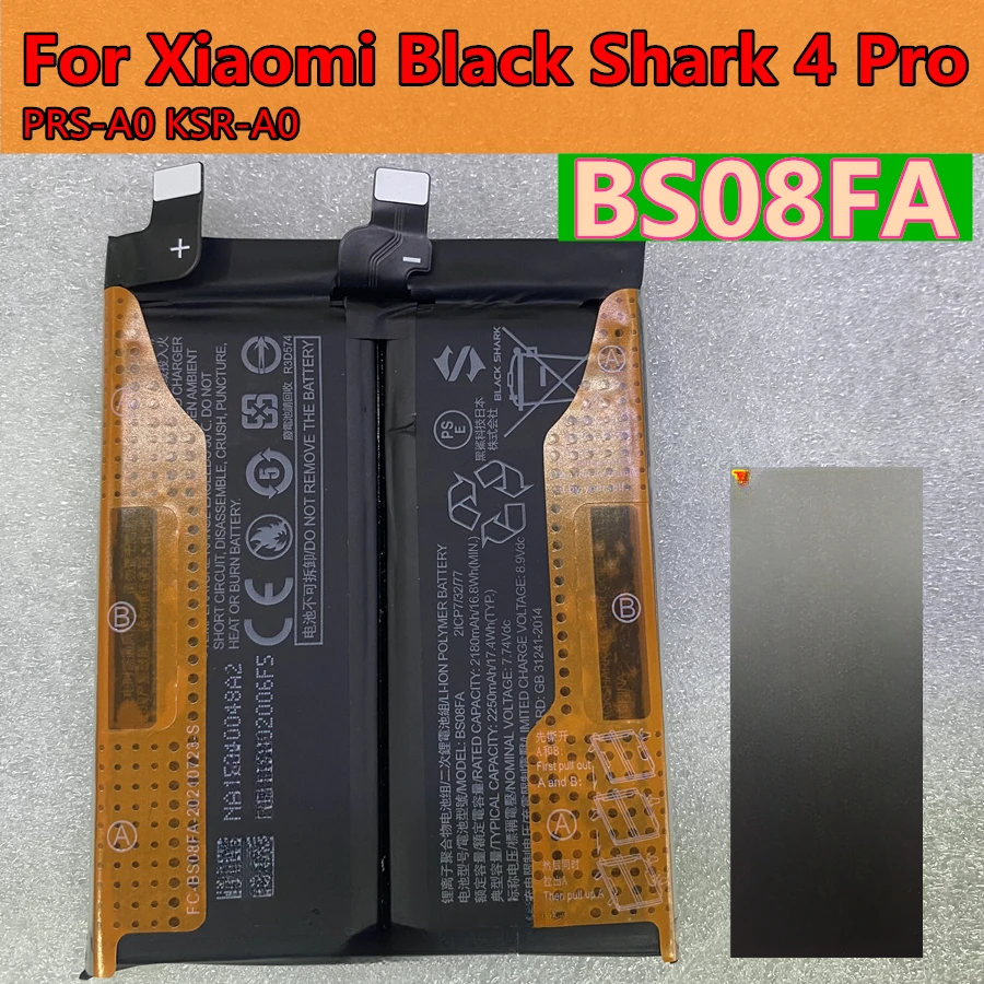 For Xiaomi Black Shark 4 Pro 4Pro / 4S Pro 4SPro PRS-H0 PRS-A0 5RS KSR-A0 New High Quality 4500mAh BS08FA Phone Battery