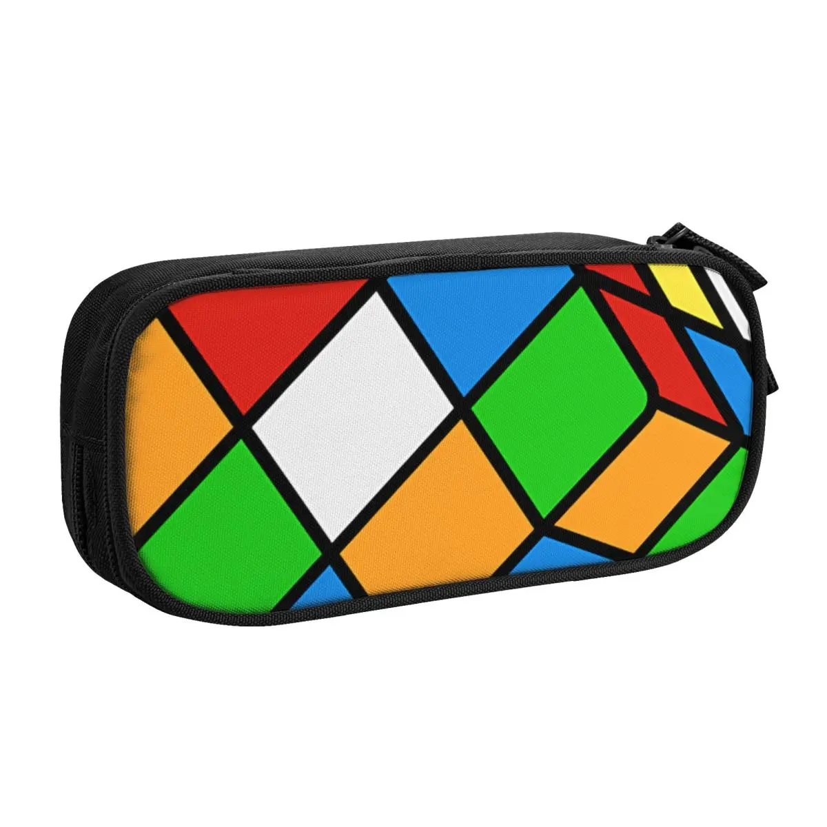 Imagem -02 - Cubo Derretido Rubiks Lápis Cases Grande Armazenamento Pen Bolsa Acessórios Escolares Matemática Geométrica Matemática Bonito Personalizado Meninas Meninos