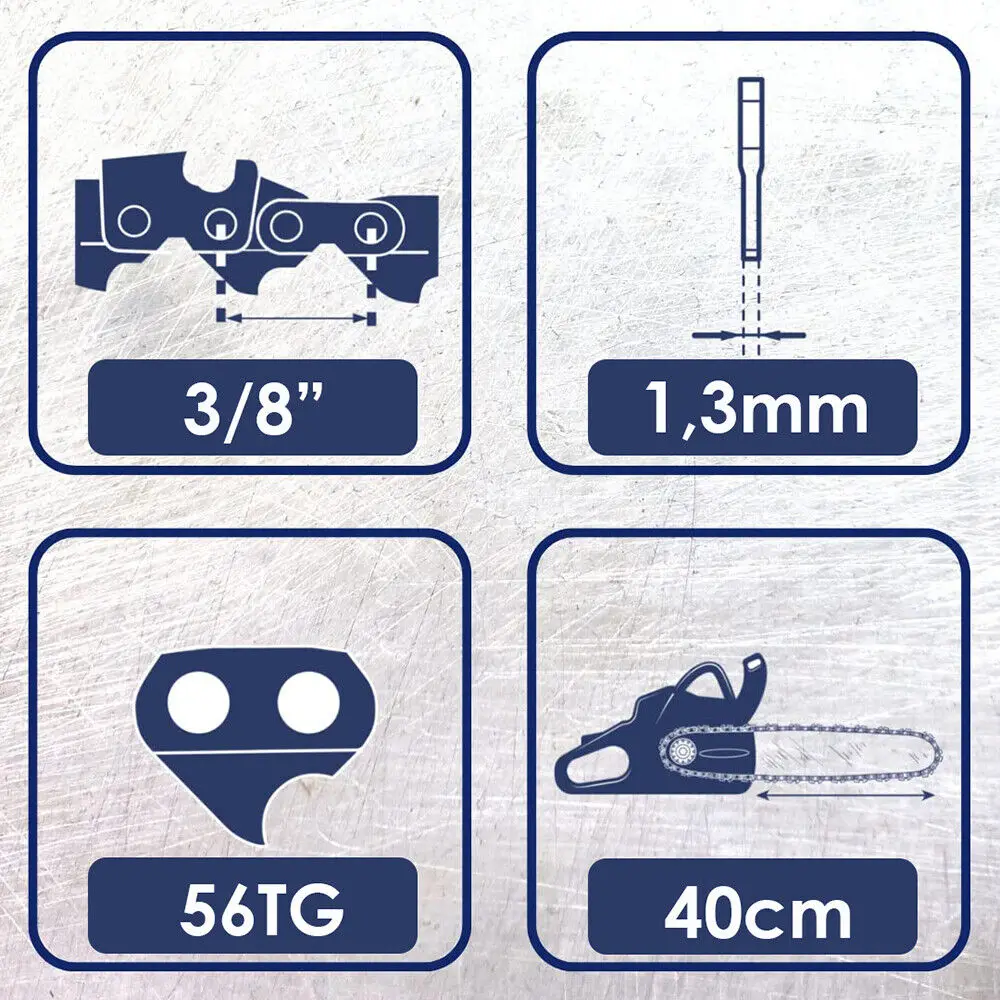 Sägekette 52/64 TG 3/8 P 1,3mm für Makita Einhell Dolmar Ikra Kette Bosch