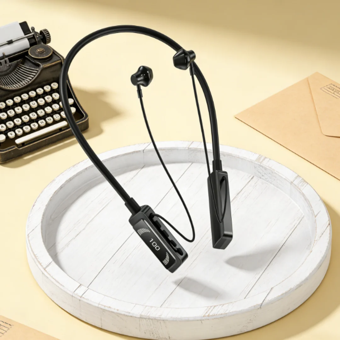 Wireless Sports Earbuds Bluetooth-Compatible 5.3 Neckband E…