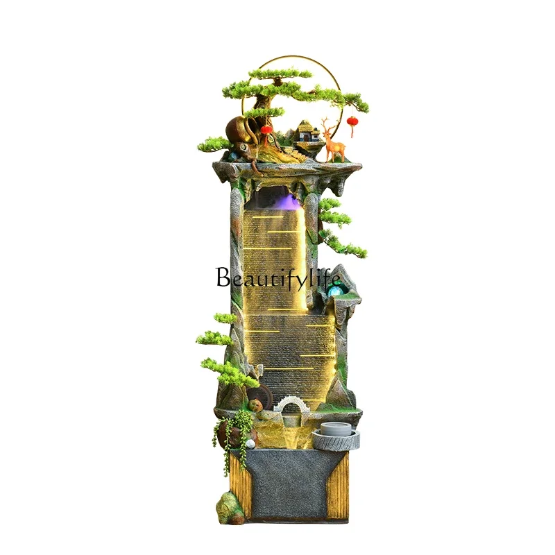 

Lrockery flowing water fountain ornament feng shui wheel humidifier lucky decorative ornament