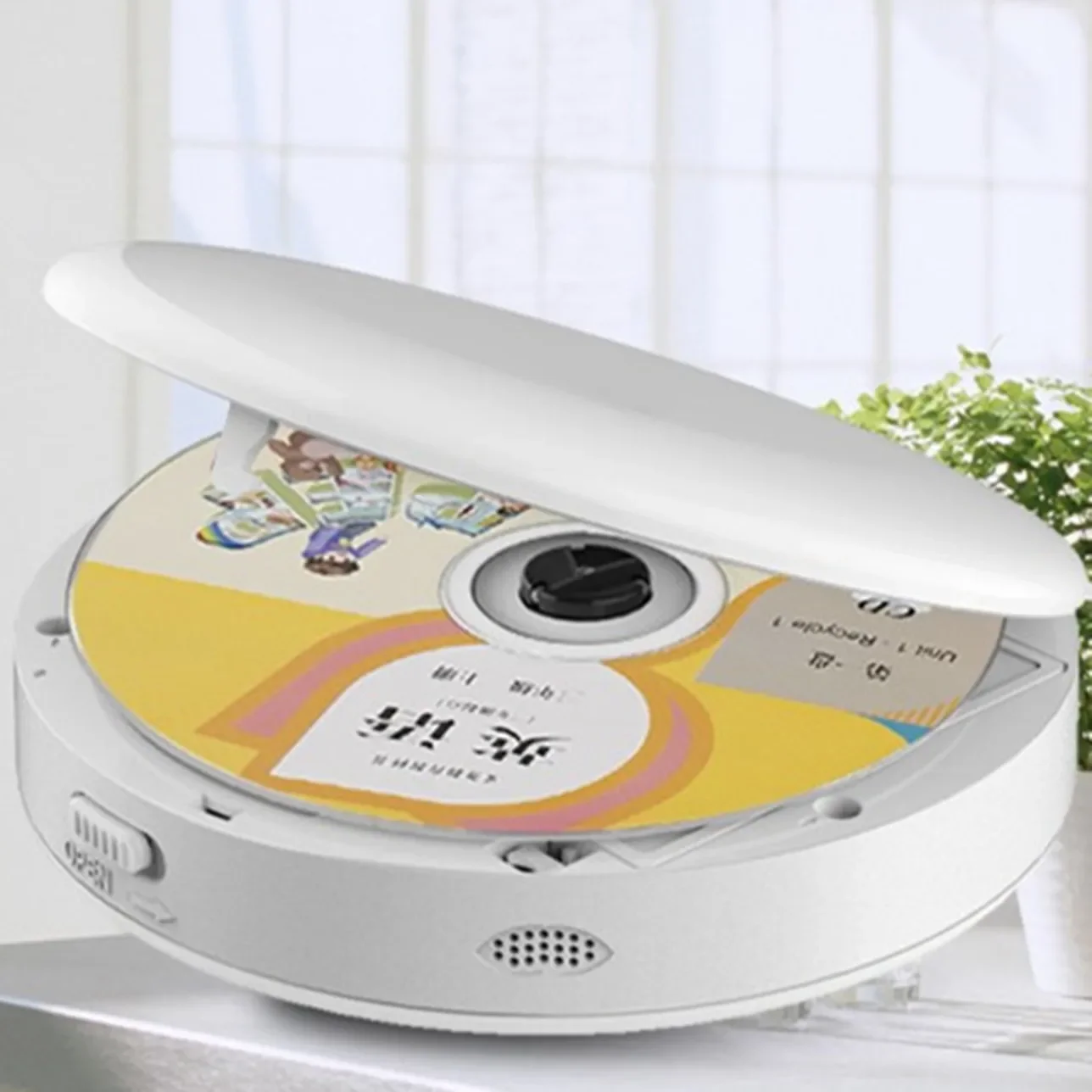 휴대용 CD 디스크 플레이어 스피커 학습 기계, 루프 플레이 전사 MP3 음악 워크맨 사운드 AUX 헤드폰 잭 오디오 리피터