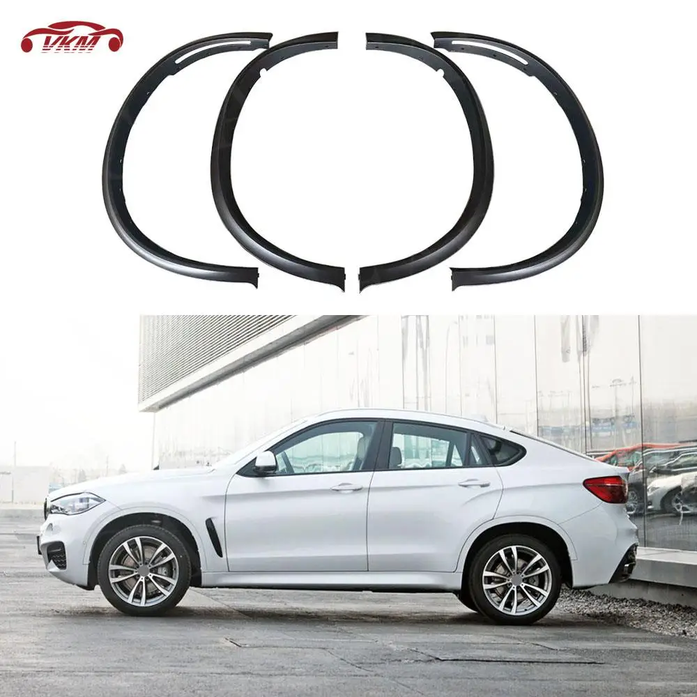 

PP Matte Black Wheel Arches Fender Mudguards For BMW X6 F16 F86 X6M 2015 - 2018 Car Fender Flares Wheel Eyelid Car Accessories