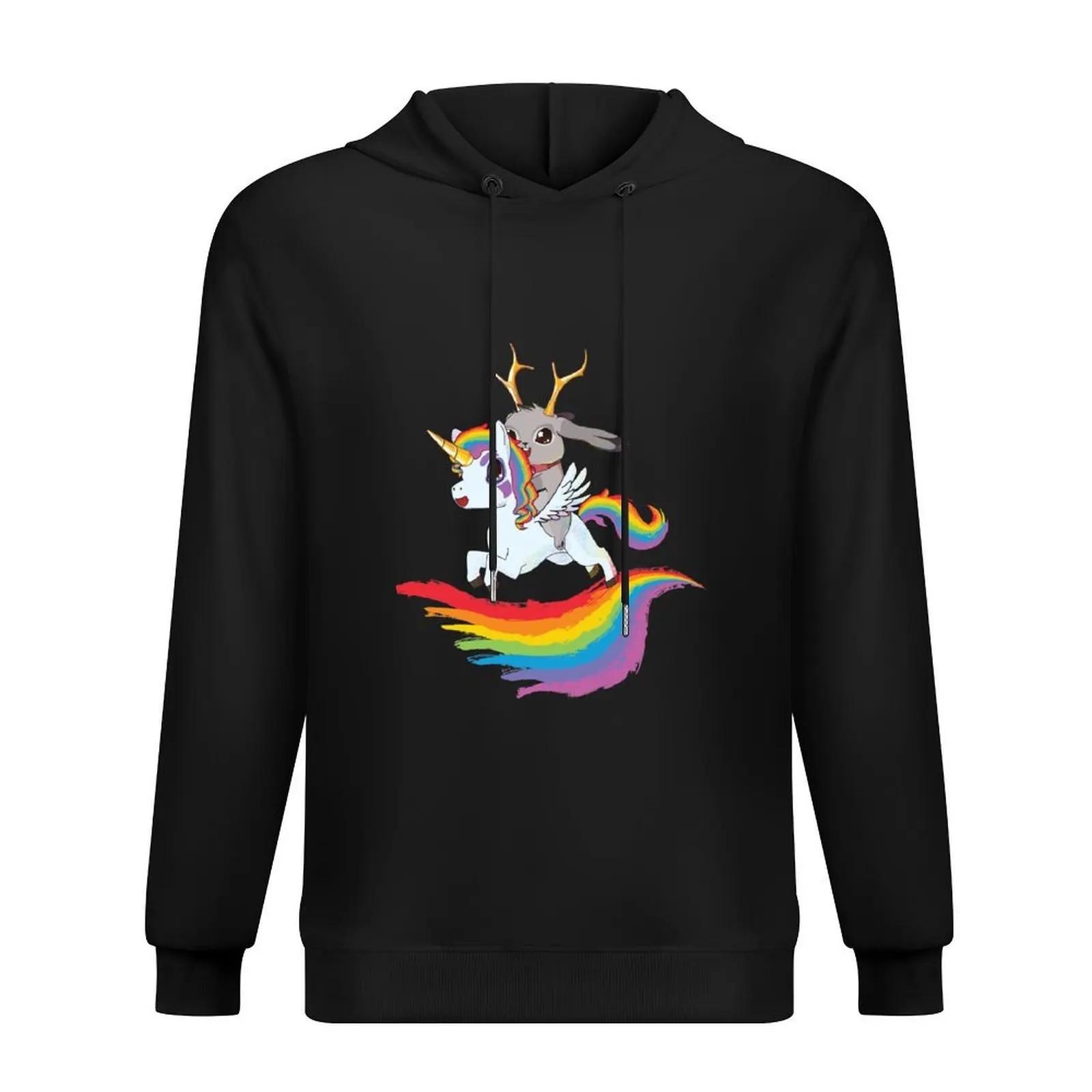 

Jackalope on a Unicorn Hoodie autumn jacket men men's autumn clothes autumn clothes men clothing new in hoodies & sweat-shirt