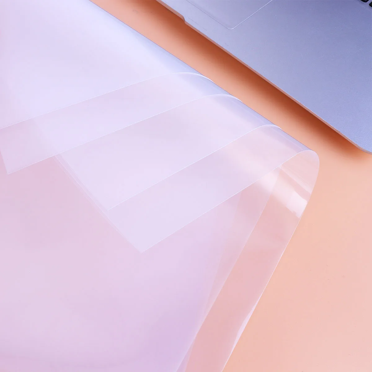 

20pcs L Shape File Folder For A4 Paper, Clear Plastic Document Organizer, Waterproof Tear Resistant Office School Folder,