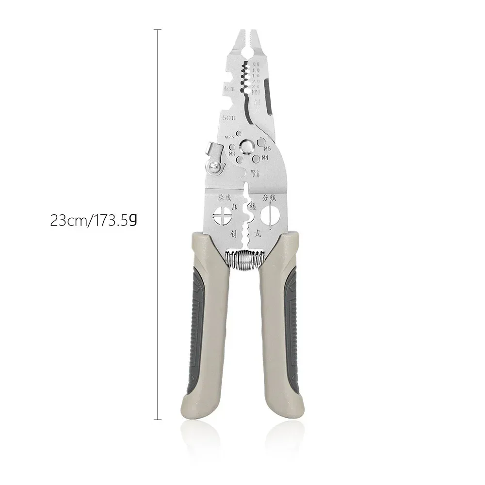 2‌1 in 1 Ajustable Automatic Electrician Multitool Comfortable Non-Slip Handle Wire Stripper Crimper Cable Cutter Terminal Plier