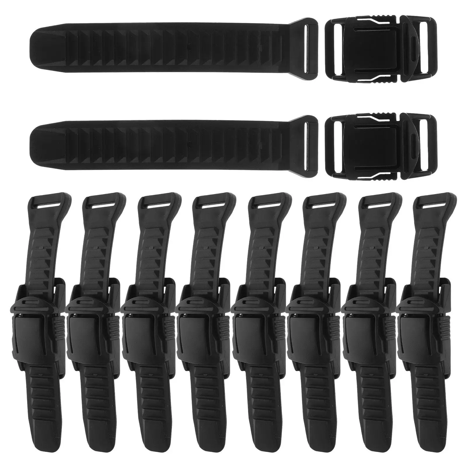 10 set Adjustable Strap Buckle Set For Backpack Bag Hiking Belt Replacement Plastic Clip Detachable Buckles Bag Accessories