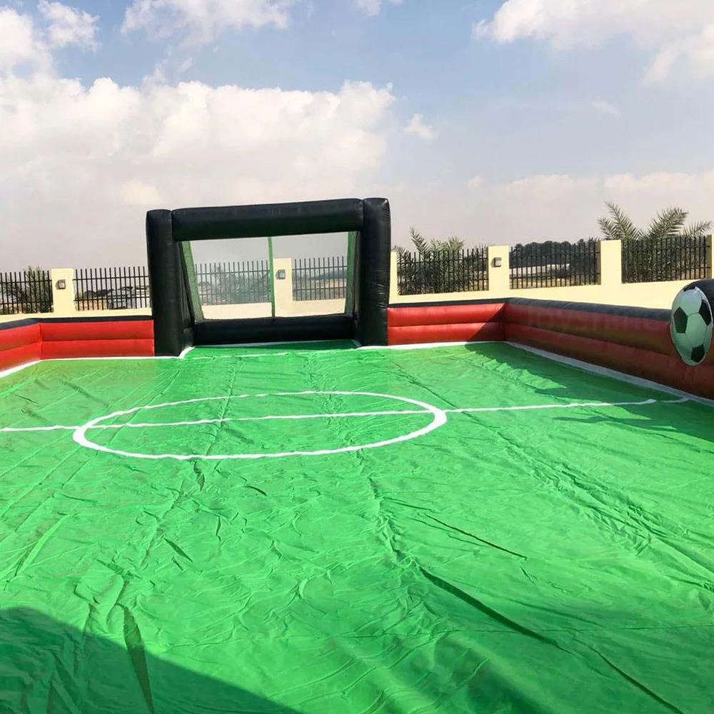 ベストセラー カスタム インドア/アウトドア スポーツ フットボール ピッチ バブル ポータブル インフレータブル サッカーエリア インフレータブル サッカーフィールド