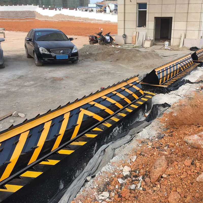 IP68 Водонепроницаемый антитеррористический автоматический гидравлический дорожный блокатор Полностью автоматический сверхмощный стоящий барьер для шоссейных дорог