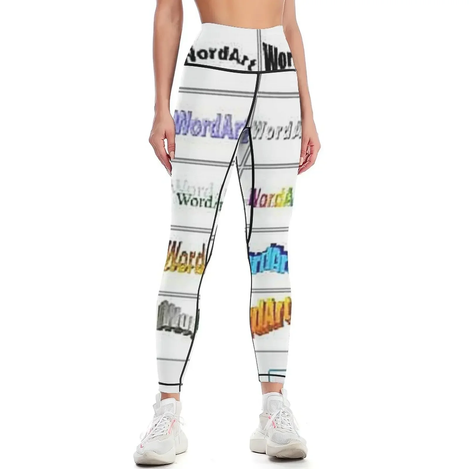 

Word Art Windows 95 meme Leggings gym clothing active wear sportswear gym for fitness Womens Leggings