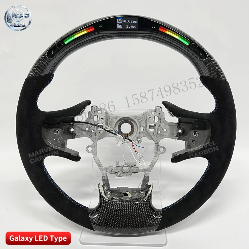 Suitable for Lexus ES NX RS Sport Competition LED Carbon Fiber Steering Wheel Controllable by Mobile