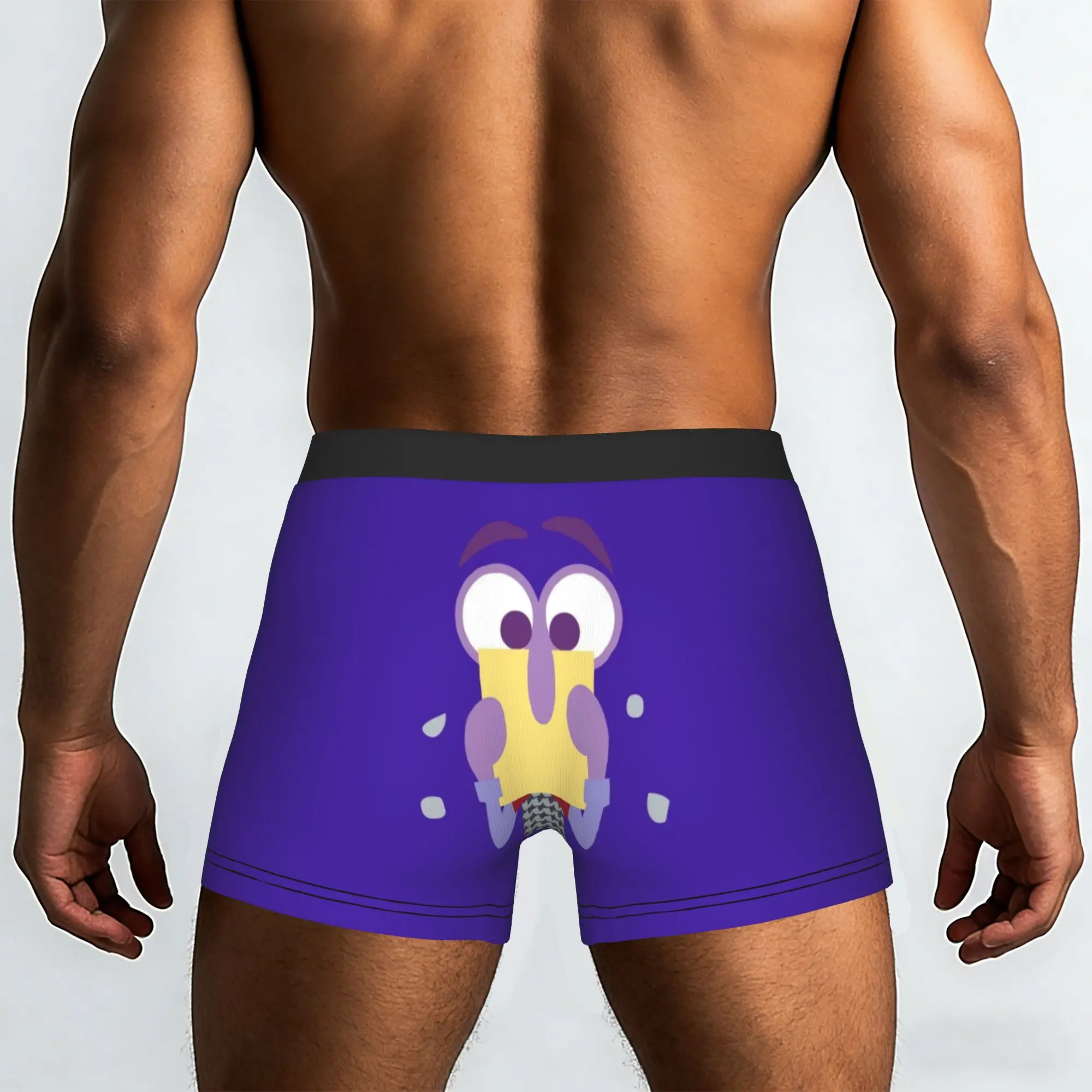 Customized Funny I-Insides Cartoon Out   Boxers Shorts Panties Men's Underpants Comfortable  Briefs Underwear