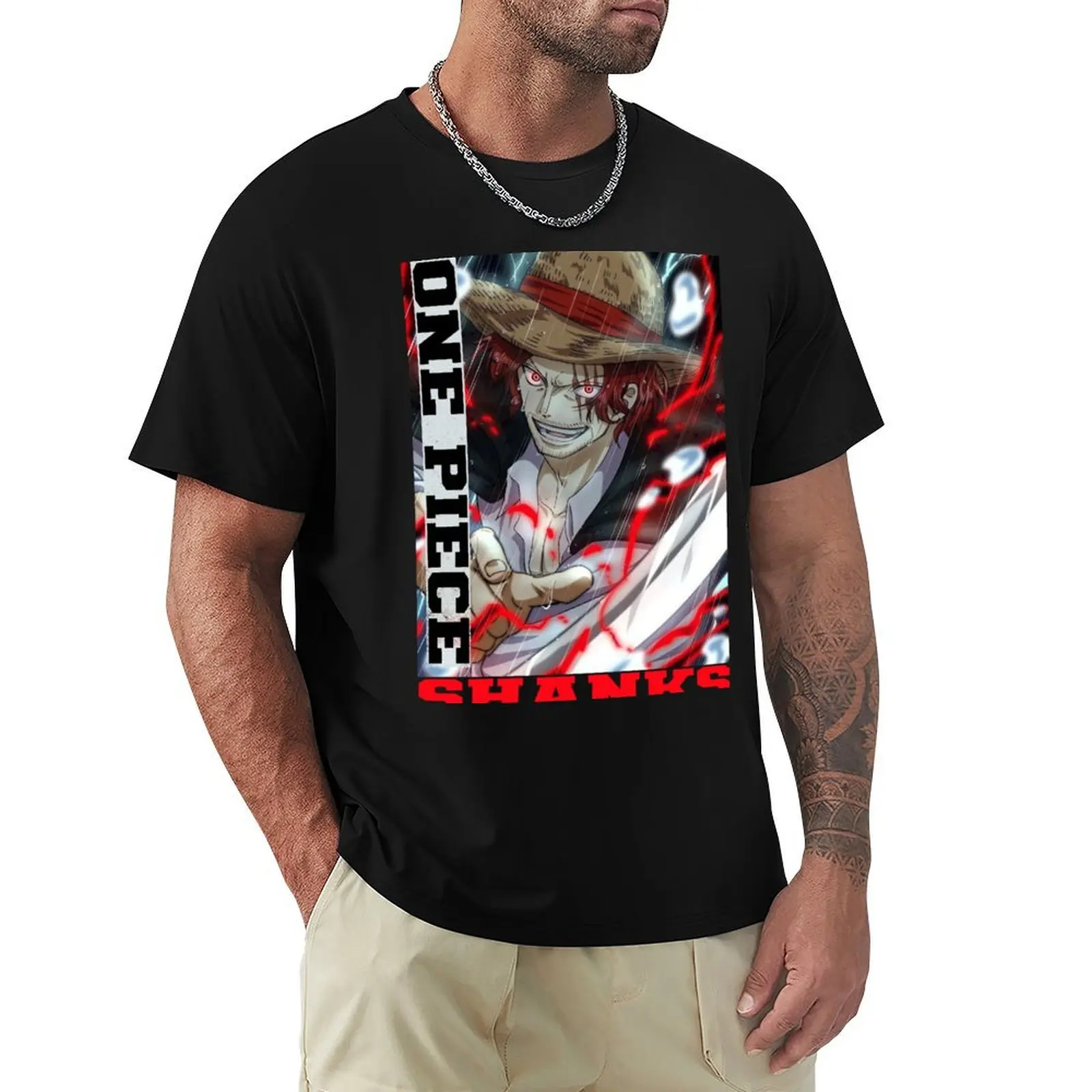 

Shanks Red-Haired T-Shirt fashion shirts Aesthetic clothing heavy weight t shirts for men