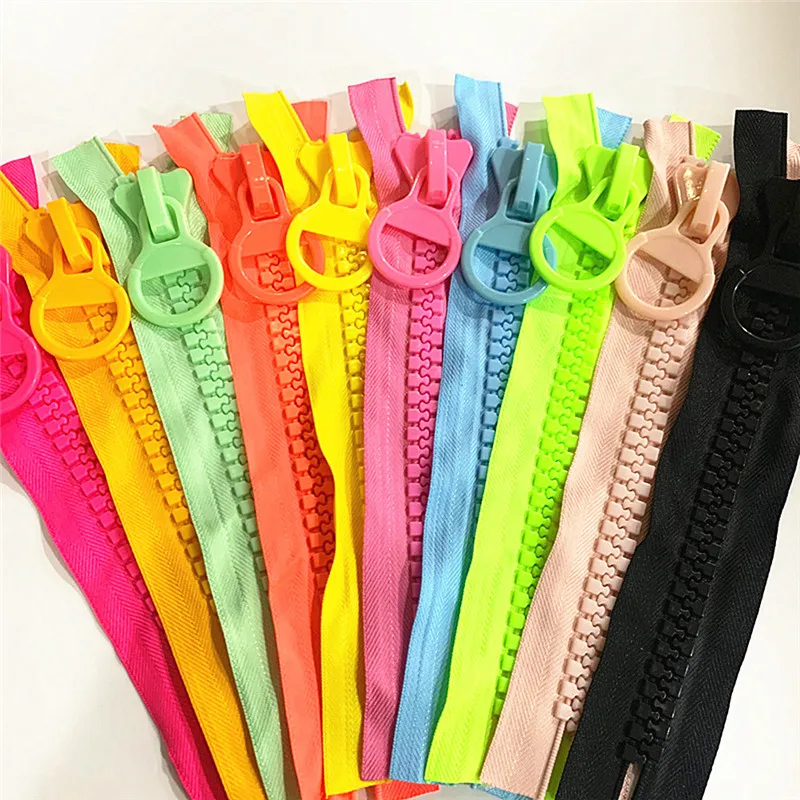 2-10pcs 20# Resin Zipper 20cm 10 inch (32 teeth ) Endless Bag Cosmetic Bag Color Packaging Bag Zipper 10color