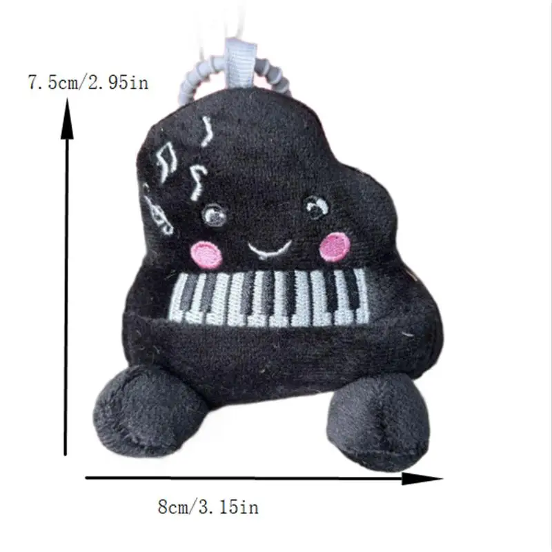 1/2 PCS Carino Divertente Nero Blush Pianoforte Peluche Bambola Giocattoli Portachiavi Ciondolo Borsa Pendenti e Ciondoli Zaino Appeso Ornamenti Girly Portachiavi Regali