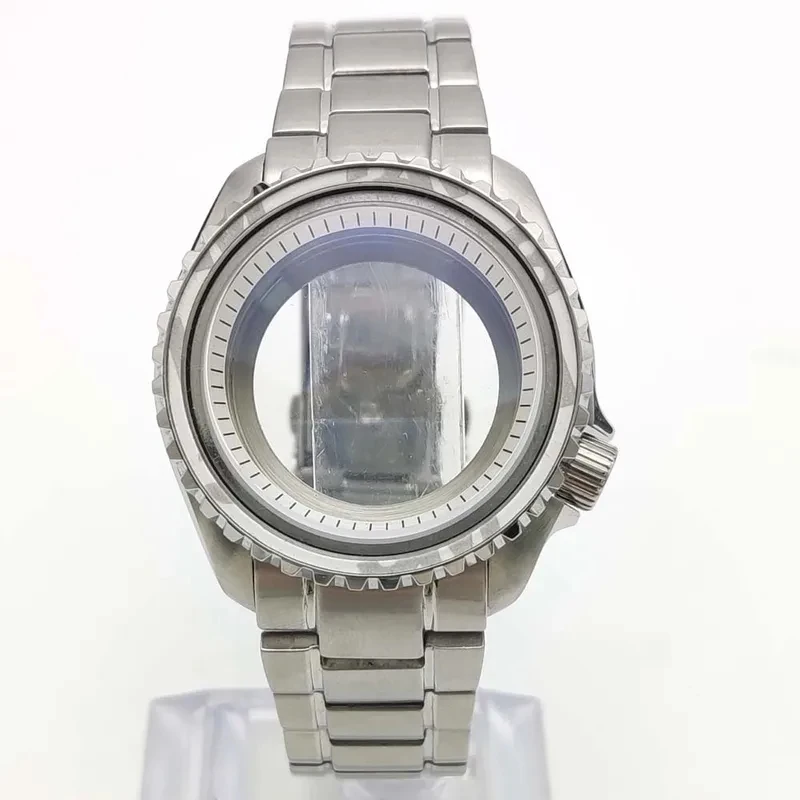42mm-watch-case-kit-for-nh35-36-fits-285mm-dial-sapphire-multi-color-bezel-stainless-steel-bracelet-screwed-crown-exhibiti