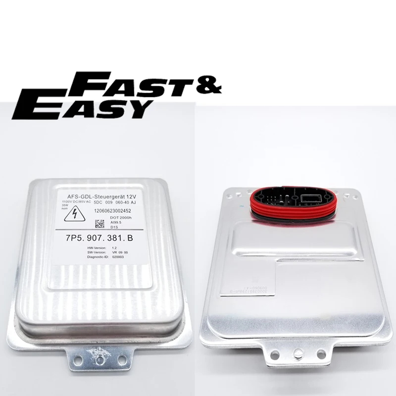 OEM 5DC 009 060-40 AJ 7P5907381B Xenon Headlight Module ECU Block AFS Control Unit Controller Bulb for Porsche Cayenne 958