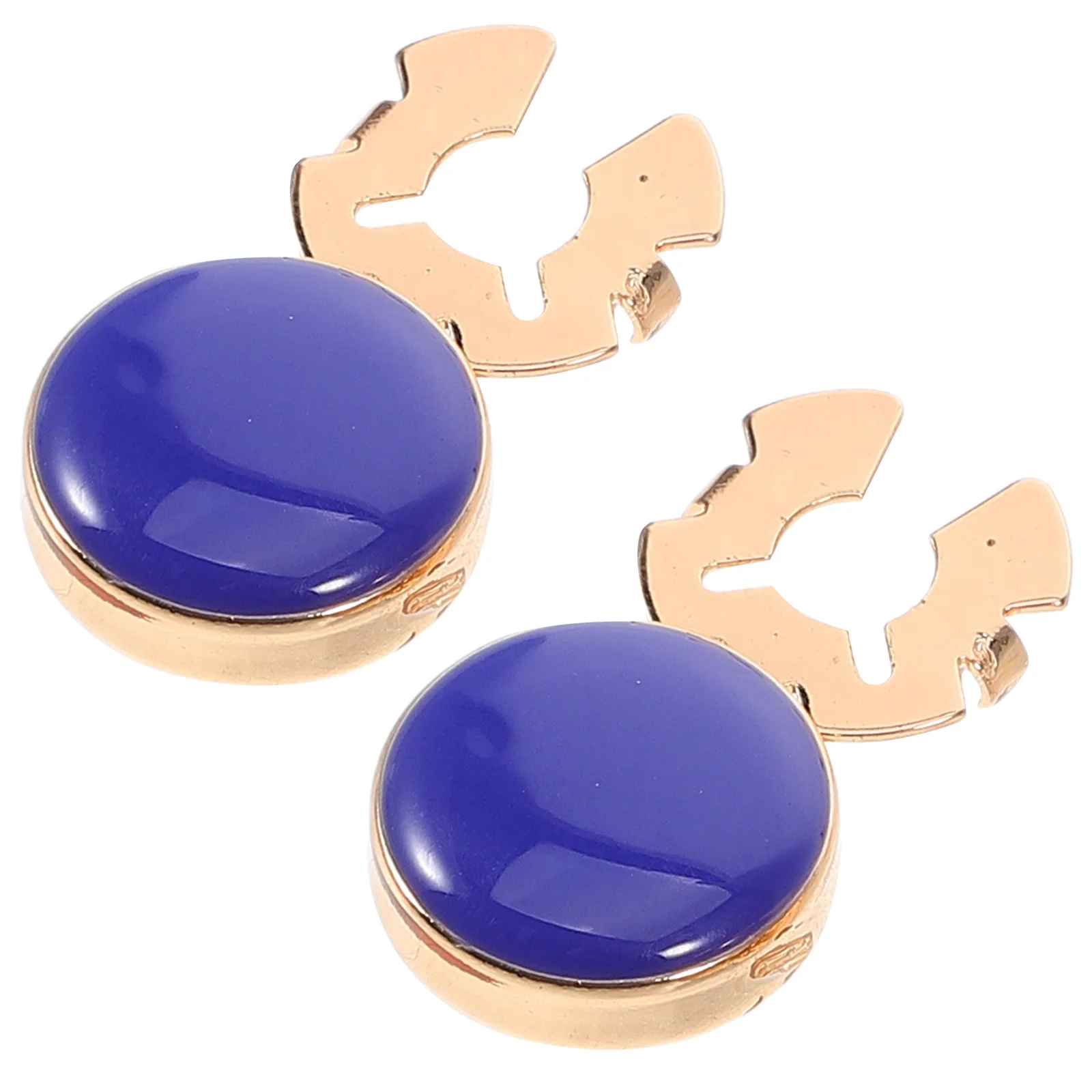 

2 Pcs Black Suit Cufflinks Studs Pins Button Covers for Dress Shirts Formal Mens Hat Tuxedo Shirt Buttons Accessories