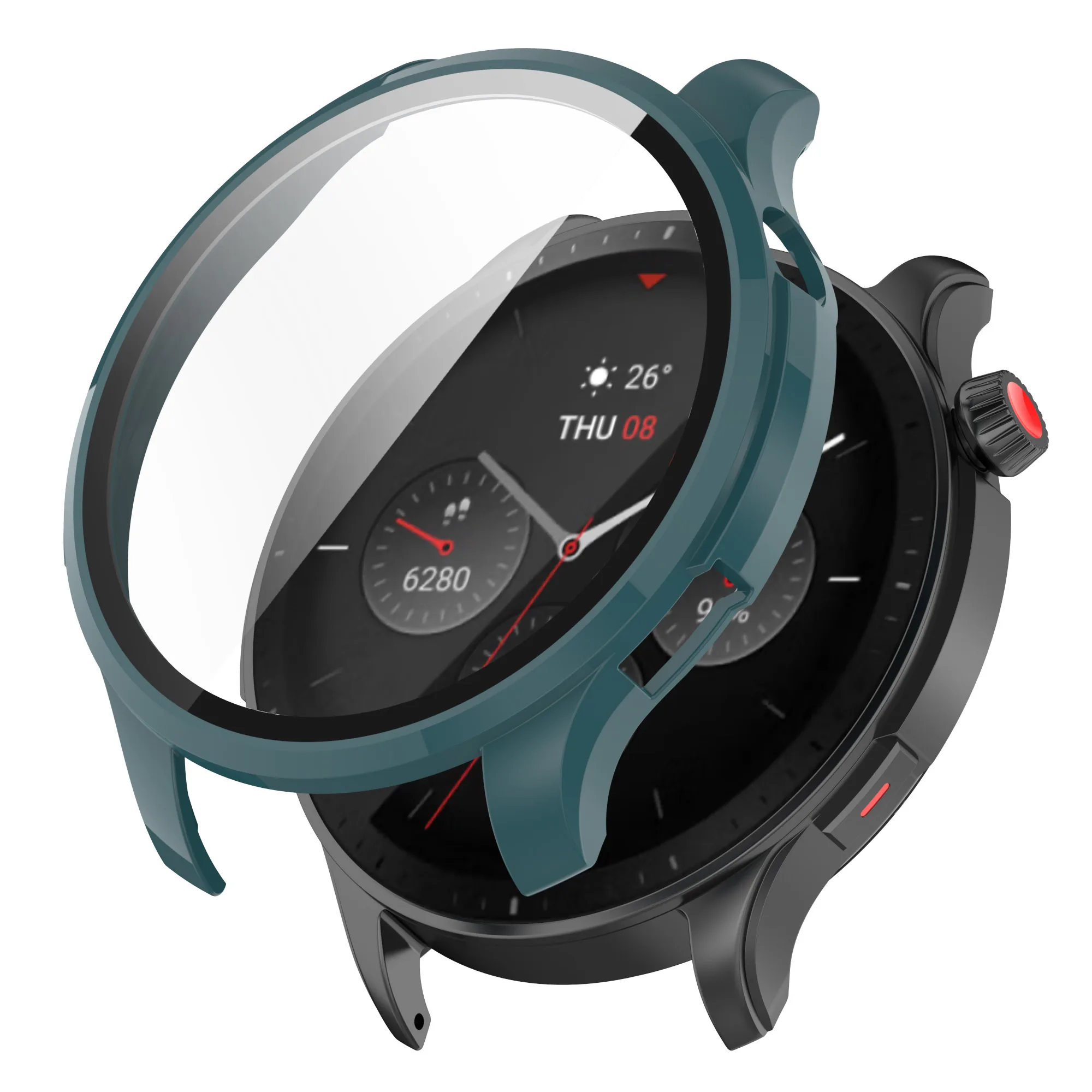 Vidro temperado protetor de tela para xiaomi amazfit gtr 4 smartwatch, capa protetora para huami amazfit gtr4