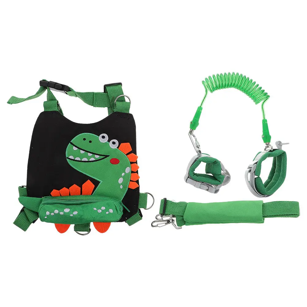 

1 set 1 Set Toddler Harness Leash Dinosaur Pattern Oxford Cloth Wrist Strap Anti- Walking Safety Strap Child Leash