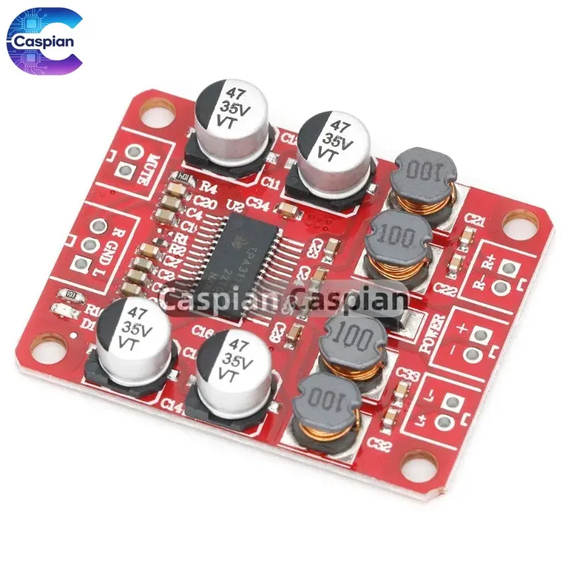 

TPA3110D2 Digital Power Amplifier Board Two-channel 2*15W Stereo 3110 Audio Power Amplifier Module DC12V2A Audio Power Amplifier