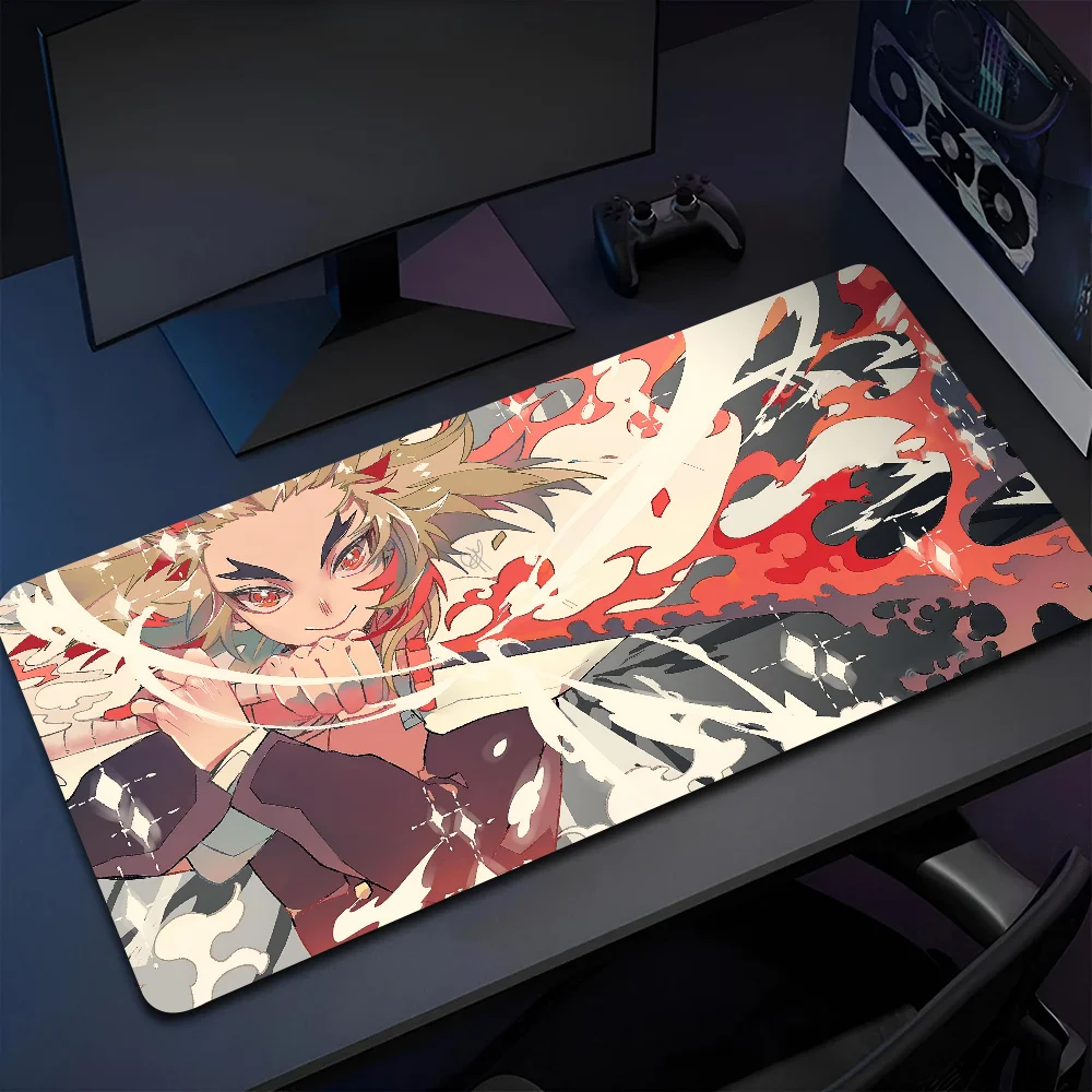 

1pc hot anime flood Demon Slayer Non-slip Mouse Pad Suitable For Office Computers Laptops E-sports Game Desk Mats XXL Keyboard