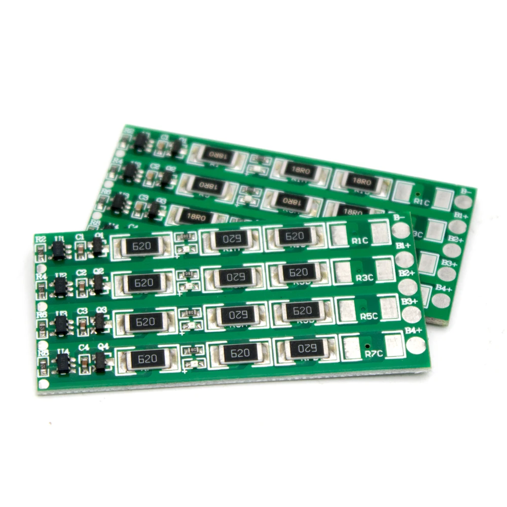 Imagem -04 - Placa de Proteção de Carregamento da Bateria de Lítio de Bms 1s 2s 3s 4s Lifepo4 Li-ion Balancer Board 500ma 1a 1.5a Balanço Atual 3.2v 4.2v