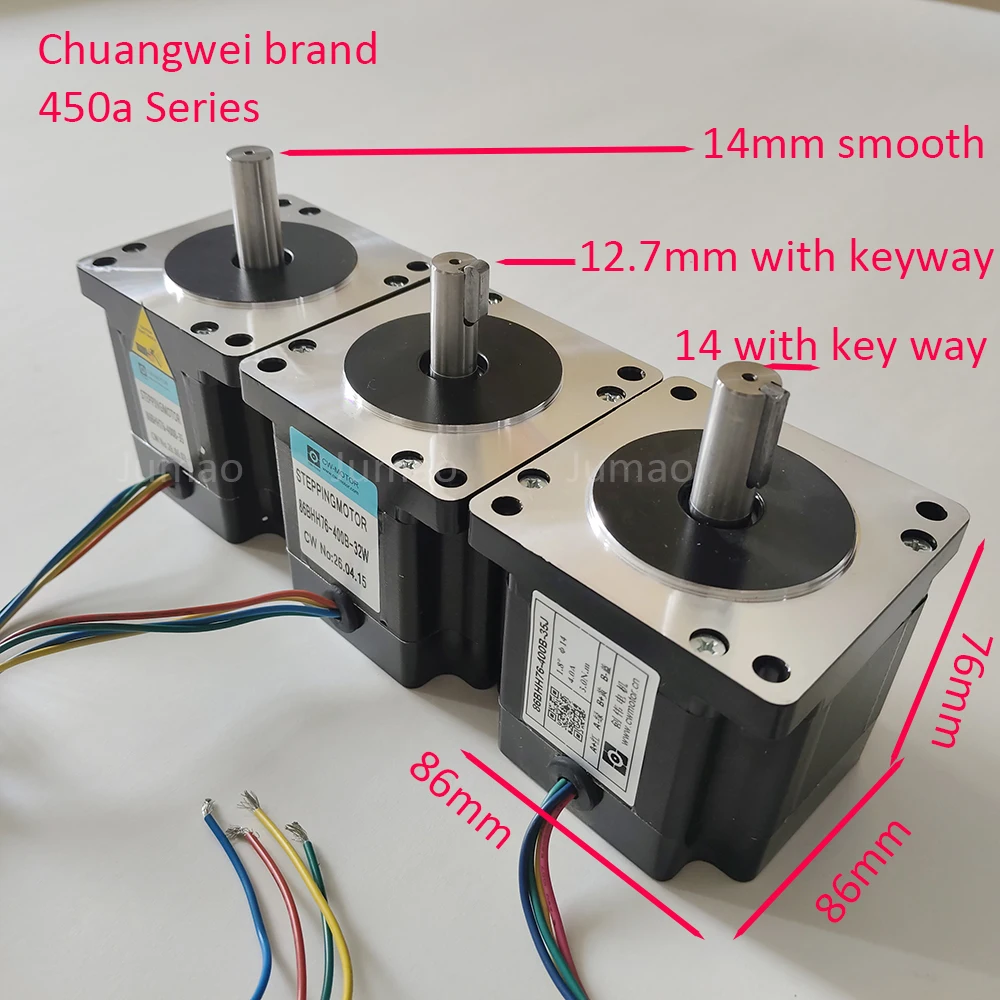 

Jumao CW Motor brand 450A 86BHH76-400B-35 86BHH76-32W 86BHH76-400B-35J 3.0N series for 860H driver