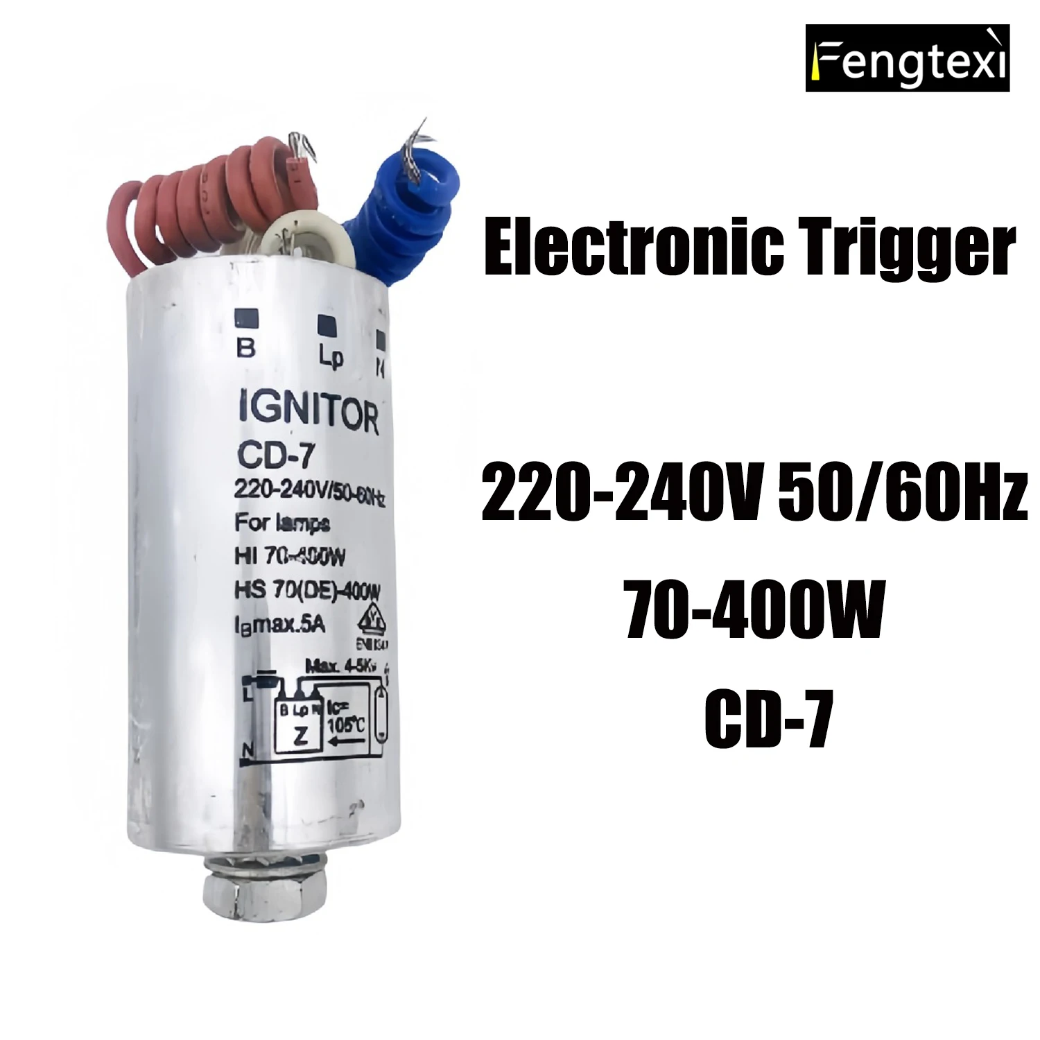 

CD-7 Electronic Trigger with Cable for 150-400W Metal Halide & Sodium Lamps