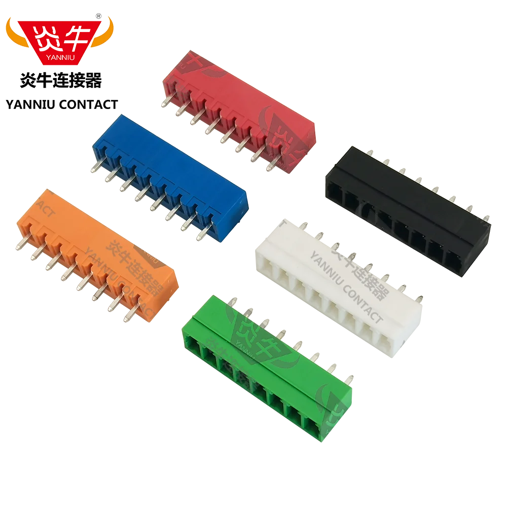 50Pcs KF2EDGV 3.81 2P ~ 12P PCB PLUG-IN TEMINAL BLOCKS 15EDGVC 3.81mm 2PIN ~ 12PIN MC 1,5/ 2-G-3,81 Orange Blue  Black White Red