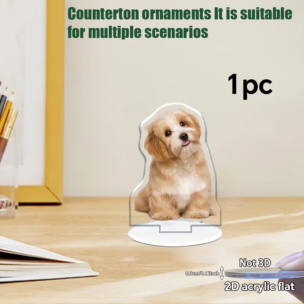 D acrylic flatCustomized acrylic photo accessories, you can customize your favorite people, couples, family pet photos, double-s
