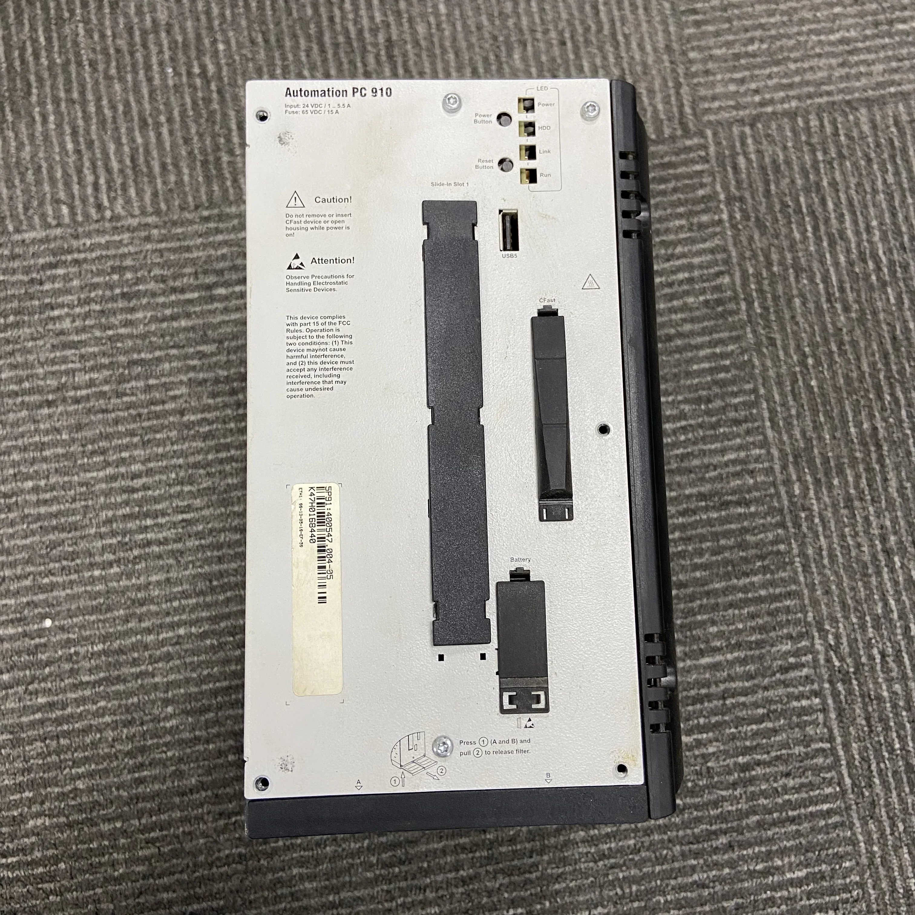 ПК B&R Automation PC 910 APC910 5PC910.SX02-00 Rev.D0 Двухъядерный промышленный компьютер