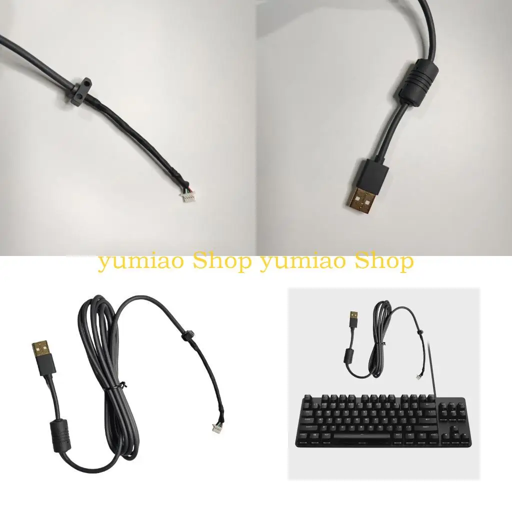 587B Heavy Duty USB Cable Accessories For K835 K845 G412SE G413TKL Gaming Mechanical Keypad Cable Replacement Cord
