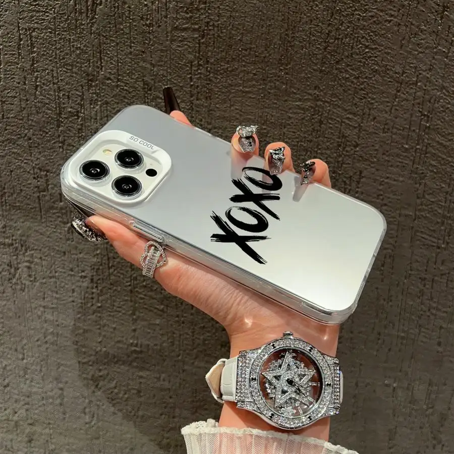 حافظة لهاتف آيفون 16e 14 15 16 Plus 11 12 13 Pro Max من Fun Letters XX