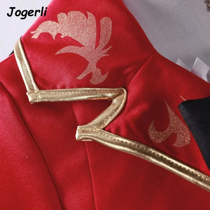 Jogerli FF14 الشيطان الأحمر الخيال المرأة لعب الأدوار تأثيري ازياء لعبة البدلة كامل Seta;k6;8'،