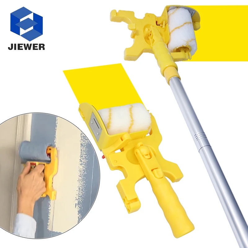 

Clean Cut Proffesional Paint Edger With Replacement Rollers Brush Extension Rod Wall Painting Tools For Room Wall Ceilings