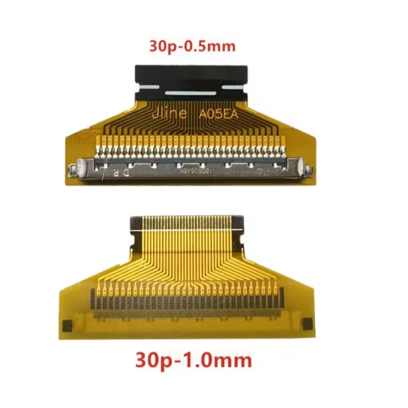 LVDS adapter board from FIX-30P-1.0mm to FFC-30P-0.5mm, F05035-30P-KL=20mm30P, 0.5mm Pin pitch for 32 inch LCD LED display panel