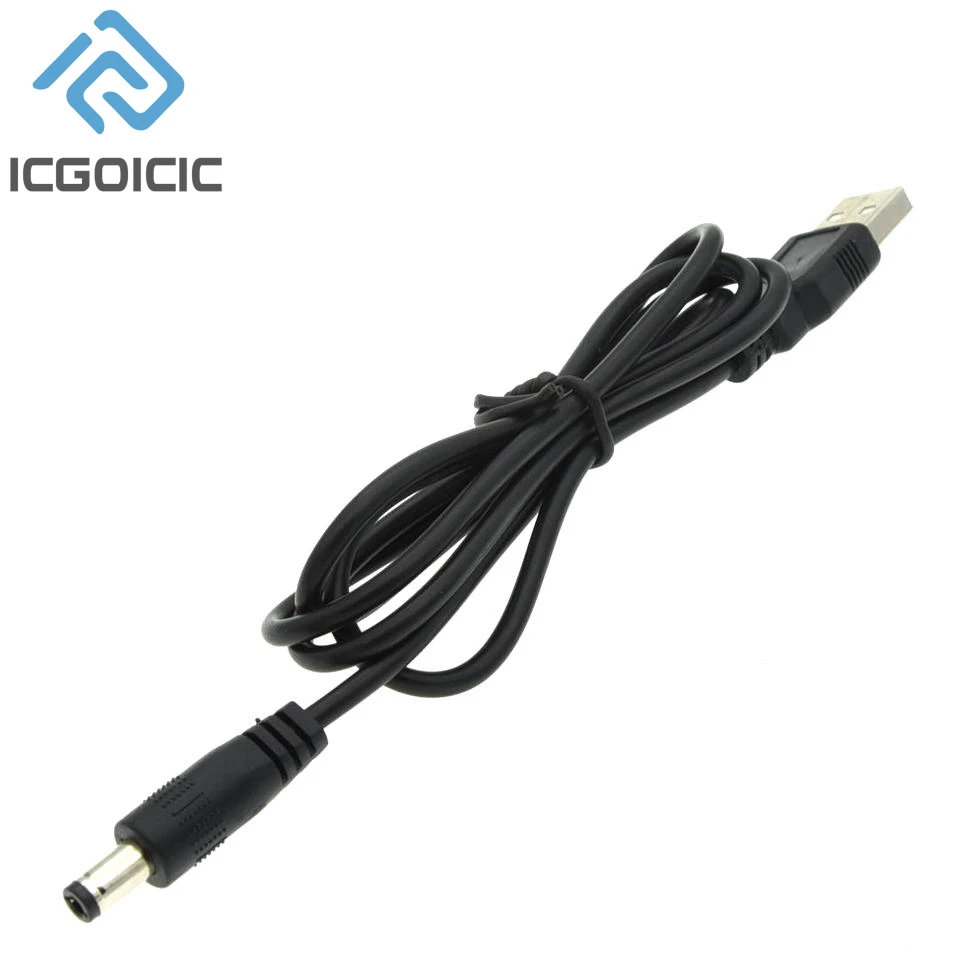Uno-r3 개발 보드용 USB 전원 케이블, USB to DC5.5 * 2.1mm, 5V9V12V 부스트 케이블, Esp8266, Esp32