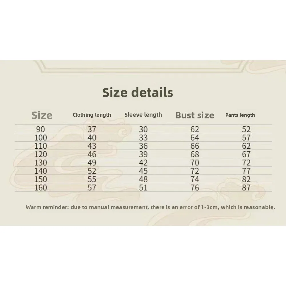 2025 Hanfu unissex para crianças – Conjuntos de fantasias Tang estilo chinês, estilo verão/outono-inverno, para apresentações de jardim de infância