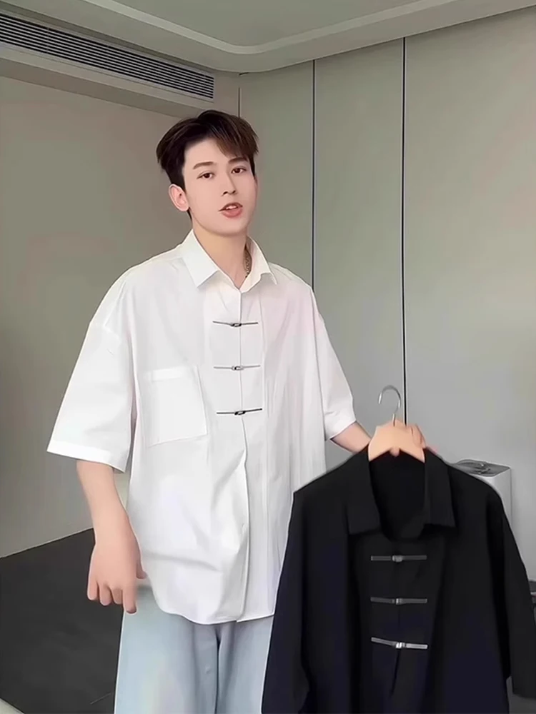 

Новый китайский Sle Ice Silk ort Sve irt, мужская летняя тонкая пуговица в виде самолета, защита от солнца, высококачественное ощущение Haom...